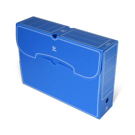 CAJA ARCHIVO DEFINITIVO DESMONTABLE PLASTICO Fº AZUL 70907830 GRAFOPLAS