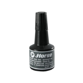 TINTA TAMPON 30CC NEGRO 251102 HORSE