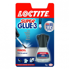 PEGAMENTO CIANOCRILATO 5GR C/PINCEL SUPER-G 2055430 LOCTITE