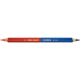 LAPIZ BICOLOR GRUESO AZUL-ROJO GIANT LYRA