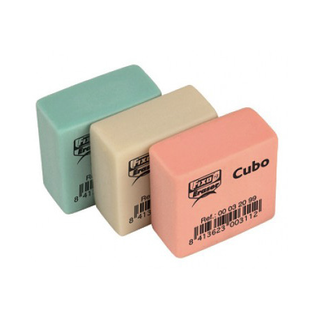 GOMA BORRAR MIGA PAN CUADRADA 00032099 "CUBO" FIXOERASER