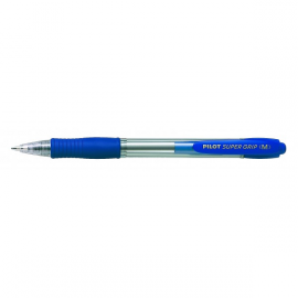 BOLIGRAFO 0,4/1MM RETRACTIL AZUL TINTA BASE ACEITE AZUL SUPERGRIP BP-GP PILOT