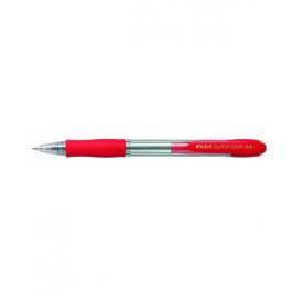 BOLIGRAFO 0,4/1MM RETRACTIL ROJO TINTA BASE ACEITE ROJO SUPERGRIP BP-GP PILOT