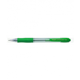 BOLIGRAFO 0,4/1MM RETRACTIL VERDE TINTA BASE ACEITE VERDE SUPERGRIP BP-GP PILOT