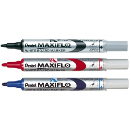 MARCADOR PIZARRA TINTA LIQUIDA P/RED-MEDIA AZUL MAXIFLO PENTEL