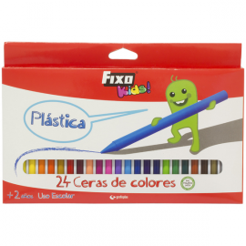 PINTURA PLASTICA COLORES 24U SURTIDAS 34799 FIXO