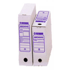 CAJA ARCHIVO DEFINITIVO DESMONTABLE CARTON Fº 35x25x10CM PAPYNDUX