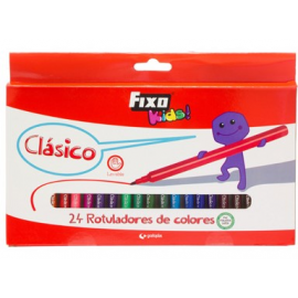 ROTULADOR FIBRA FINO C/24 SURTIDO 35699 FIXO