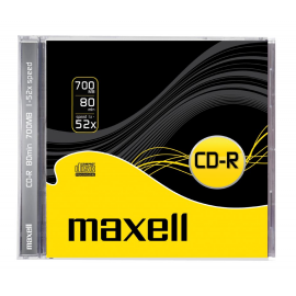 COMPACT DISK VIRGEN 80M 700MB SLIM 18645/M181 MAXELL