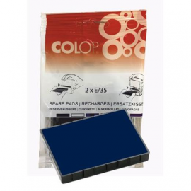 ALMOHADILLA P/PRINTER 50X30 35 BL/2U AZUL E35-107335 COLOP