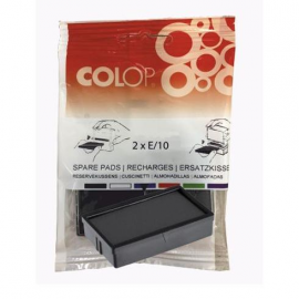 ALMOHADILLA P/PRINTER 27X10 10/S120 BL/2U NEGRO E10 COLOP