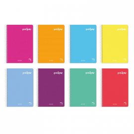 CUADERNO ESPIRAL PP 4º 80H 80GR 4X4 SURT 16962/325884