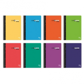 CUADERNO ESPIRAL A5 120H 5MM 16364 SUPERBLOCK PACSA