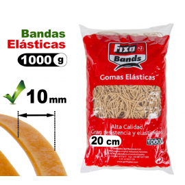 GOMAS-BANDAS ELASTICAS B/1KG 10X200MM 57840 FIXO