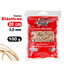 GOMAS ELASTICAS B/100GR 200MMX2  Nº20 45840/320516