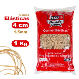 GOMAS ELASTICAS B/1KG  40MMX1,5  Nº4 301756 / 47040