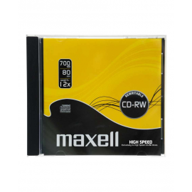 COMPACT DISK REGRABABLE 80M 700MB JC 4X M187 MAXELL