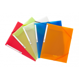 CARPETA GOMAS SOLAPAS PP A4 TRANSLUCIDA NARANJA 825509 PARDO