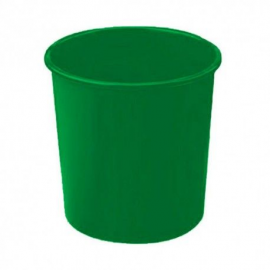 PAPELERA PP 18L REDONDA VERDE DK-VE/318 FAIBO