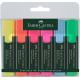 MARCADOR FLUORESCENTE FABER CASTELL  ESTUCHE 6U 1548
