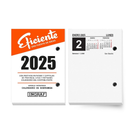 TACO CALENDARIO CASTELLANO 10210-353411 EFICIENTE