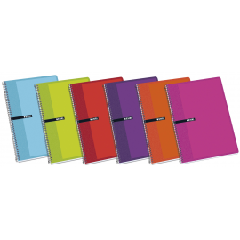 CUADERNO ESPIRAL T/SEMIDURA 8º 80H CP ROJA 16710/10133430-100302809 ENRI