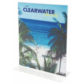 EXPOSITOR FOLLETO A4 2 CARAS VTCAL CRISTAL 47801 DISPLAY LINE