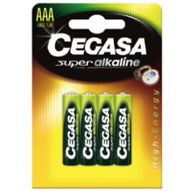 PILA ALCALINA PLUS 1,5V BL/4P LR03-AAA 000146 PLUS CEGASA