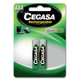 PILA RECARGABLE RX-03 800MAH AAA B/2U 104374 CEGASA