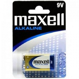 PILA RECTANGULAR 9V ALCALINA 6LR61-6LF22 LR09 1 UND LR09-B1 MXL-M006 MAXELL