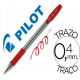 BOLIGRAFO 0,4/1MM CON CAPUCHON TINTA BASE ACEITE ROJO BPS-GP-M PILOT