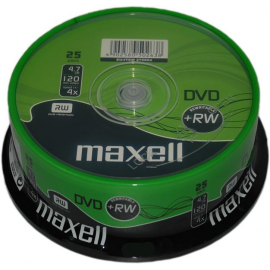DVD+RW 4,7GB 4X BULK/25 UDS. M176 MAXELL