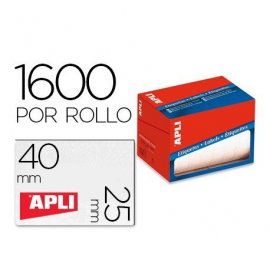 ETIQUETA ROLLO 25X40MM 1600E 1690 APLI