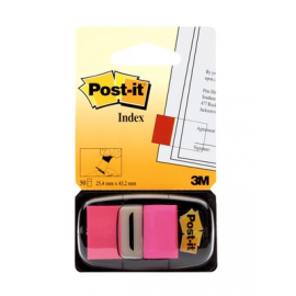 BANDERITA SEÑALIZADORA 1"50U  ROSA BRILLO 680-21 POST-IT 3M