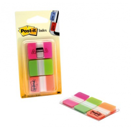 BANDERITA SEÑALIZADORA RIGIDA 1" 3COL FLUOR 686PGO POST-IT 3M