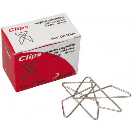 CLIPS PAJARITA GALVANIZADOS Nº10 35MM C/50 DK5050P