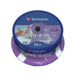 DVD + R 8,5GB TARRINA 10 UDS. 43666 VERBATIM