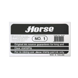 TAMPON ALMOHADILLA METAL Nº1 9X16,5 NEGRO 301692 HORSE